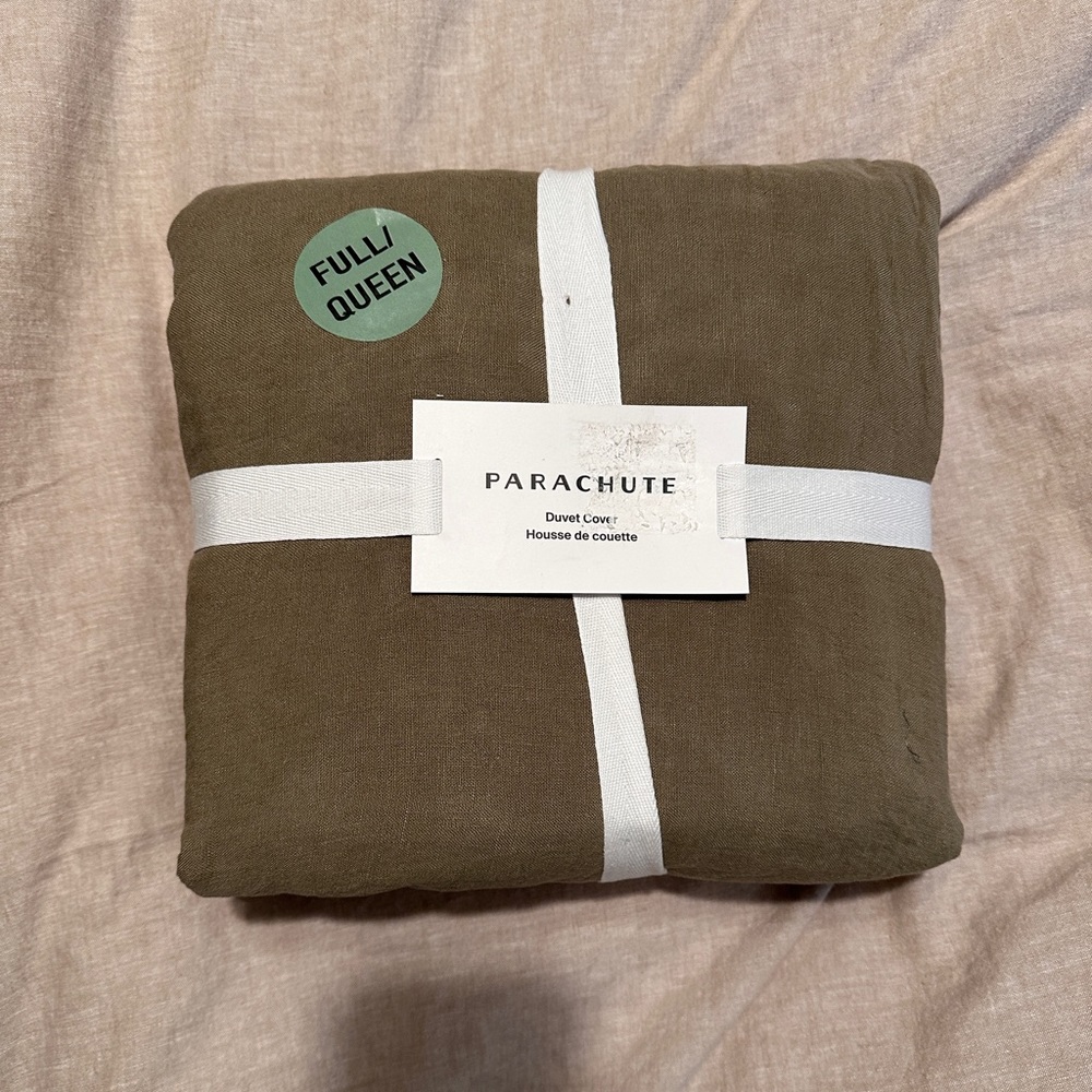 Queen / Full Parachute 100% Linen Duvet Cover